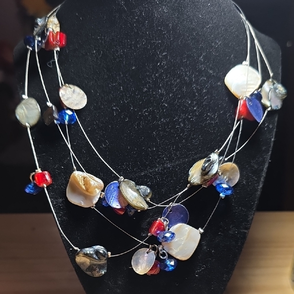 Elegant Multi-Color Shell Necklace